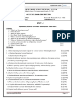 Operating System Overview and System Structures 2marks: Unit - I