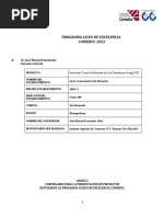 Programa Liceo de Excelencia COMEDUC 2022: A: Sr. José Manuel Fernández Gerente General