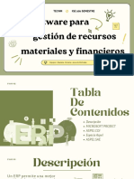 3.1 Software para Gestión de Recursos Materiales y Financieros