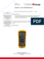 Cuestionario Uso de Multímetro