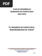 Plan de Desarrollo Municipio de Puerto Rico 2012-2015