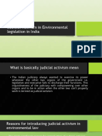 Judicial Activism in Environmental Legislation in India