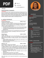 Free CV Template 18