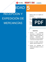 UNIDAD 5 Recepción y Expedición de Mercancías