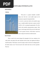 Renewable Power Plants: Wind Energy