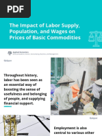 The Impact of Labor Supply, Population, and Wages On Prices of Basic Commodities