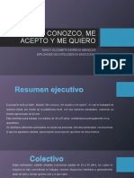 Me Conozco, Me Acepto Y Me Quiero: Nancy Elizabeth Moreno Mendoza Diplomado en Inteligencia Emocional