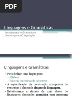 Linguagens e Gramáticas: Fundamentos de Matemática Discreta para A Computação