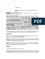 Corrección Demanda Nulidad Resolucion de Policia