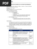 Diseño de La Actividad de Aprendizaje - Curso Matriz de AA e IA Con Perspectiva CV 2021