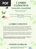 Cambio Climático: Acuerdos Mundiales