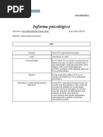 Informe Psicológico