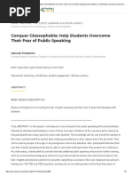 8.) Conquer Glossophobia - Help Students Overcome Their Fear of Public Speaking - Innovations in Teaching & Learning Conference Proceedings