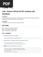 Lab: Packet Capture (Pcap) Analysis With Wireshark