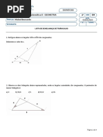 Matemática II - GEOMETRIA Michel Bernardo: Lista de Semelhança de Triângulos