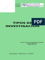 Tipos de Investigación