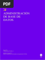 Administración de Base de Datos.: Tema 01 Teoría de Los