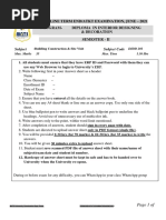 Online Term End/Atkt Examination, June - 2021 Program-Diploma in Interior Designing & Decoration Semester - Ii