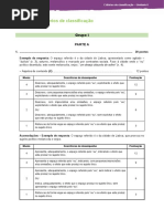 Unidade 6 Critérios de Classificação: Grupo I