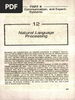 Natural Language Processing: Perception, Communication, and Expert Systems