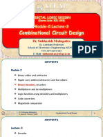 Combinational Circuit Design: Module-2:Lecture-3