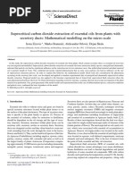 Supercritical Carbon Dioxide Extraction of Essential Oils From Plants