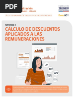 Cálculo de Descuentos Aplicados A Las Remuneraciones: Administración