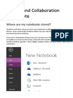 Storage and Collaboration in OneNote
