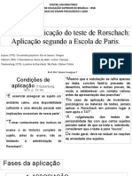 Aula 5 Técnica de Aplicação Do Teste de Rorschach