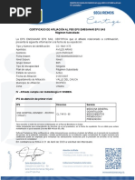 Régimen Subsidiado Certificado de Afiliación Al Pbs Eps Emssanar Eps Sas