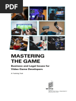 Business and Legal Issues For Video Game Developers: A Training Tool