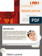 Rinoplastia: Escuela Superior de Tlahuelilpan Licenciatura en Enfermería