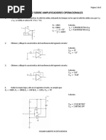 Taller 2 Sobre Amplificadores Operacionales: UT UL