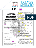 Módulo "C" Aptitud Académica: Razonamiento Matemático