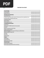 Student Binder Protocol Checklist