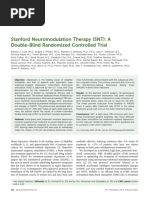 Cole 2022 Stanford Neuromodulation Therapy SN