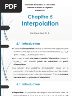 Chapitre 5 - Interpolation