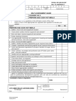 Cookery Self Assessment Guide