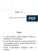 Unit - 2: Application Development - II