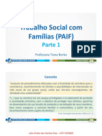 Trabalho Social Com Famílias (PAIF) : Parte 1