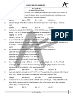 Ionic Equilibrium: (Physical Chemistry)