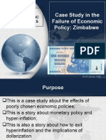 Case Study in The Failure of Economic Policy: Zimbabwe: ECO5075: Macroeconomic Policy Analysis