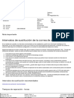 Intervalos de Sustitución de La Correa de Distribución: Nota Importante