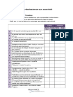 Autoévaluation de Son Assertivité