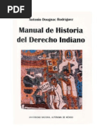 Manual de Historia Del Derecho Indiano - Antonio Dougnac Rodriguez