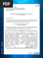 Sugerencias Pedagógicas para El Mejoramiento de Los Aprendizajes Área de Matemáticas