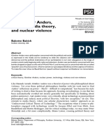 (Philosophy & Social Criticism 2018-Sep 17 Vol. 44 Iss. 10) Babich, Babette - On Günther Anders, Political Media Theory, and Nuclear Violence (2018)