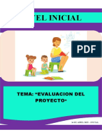 Nivel Inicial: Tema: "Evaluacion Del Proyecto