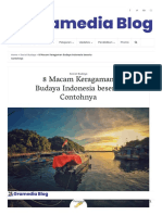 8 Macam Keragaman Budaya Indonesia Beserta Contohnya