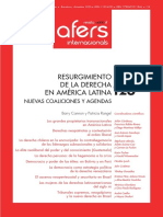 Resurgimiento de La Derecha en América Latina: Nuevas Coaliciones Y Agendas